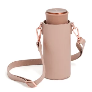 350ml Matte Stainless Steel Water Bottle Set with Shoulder Strap Holder