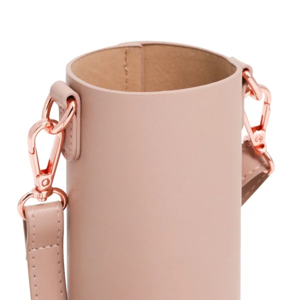 350ml Matte Stainless Steel Water Bottle Set with Shoulder Strap Holder - Image 6